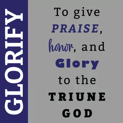To give praise, honor, and glory to the Triune God